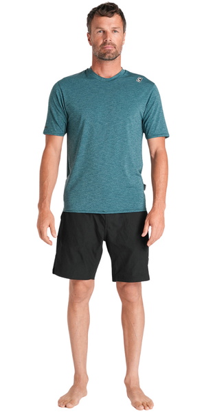 2026 C-Skins Mens Nuwave UV Short Sleeve Surf Tee C-NLYSURFM - Forest Green